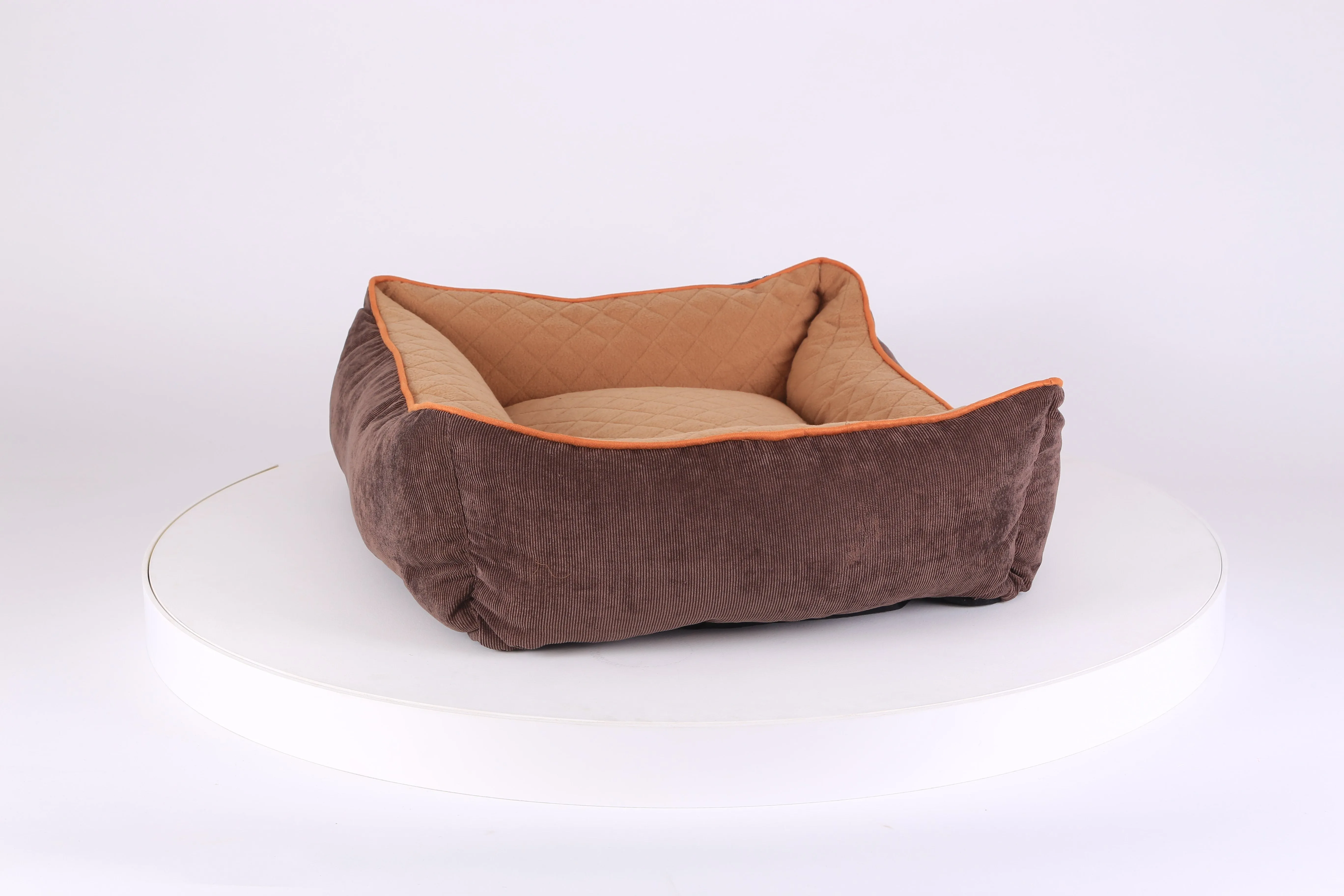 Thermal Box Bed - Brown & Tan