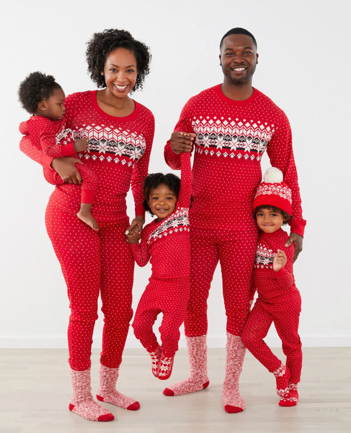 V-Neck Christmas Pjs, Parent-Child Matching Sets