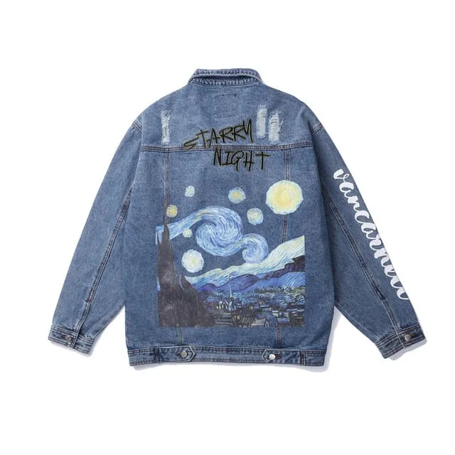 Van Gogh Starry Night Embroidery Jacket