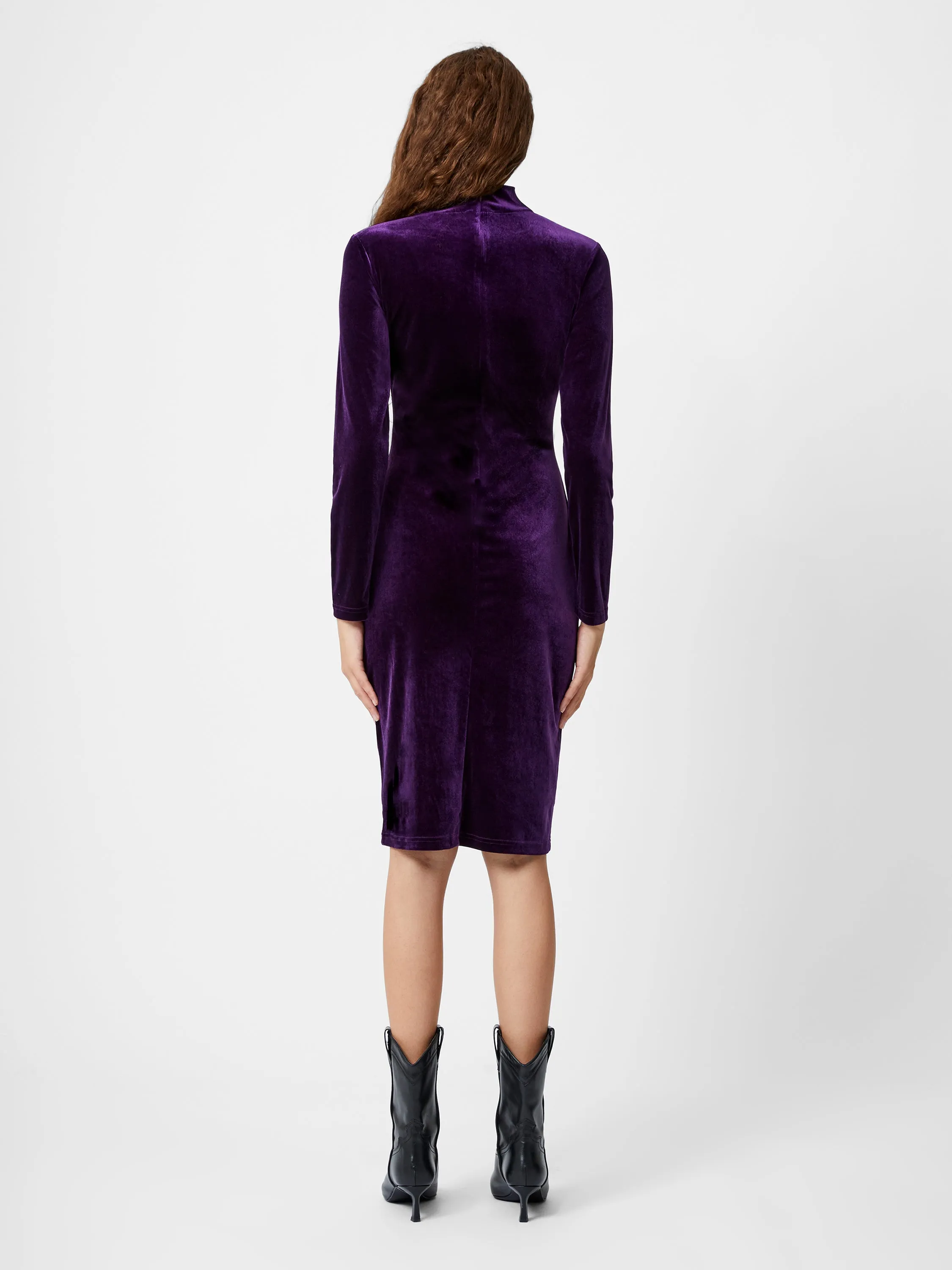 Velvet Turtleneck Dress