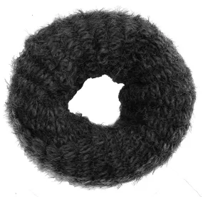 Warm Cozy Fuzzy Chunky Knit Winter Infinity Scarves Black