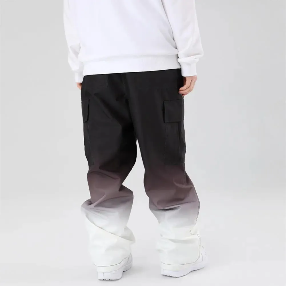 Women Snow Snowboard Gradient Color Pants