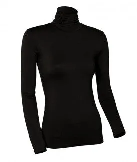 WOMENS NYLON/LYCRA LONG SLEEVE TURTLENECK