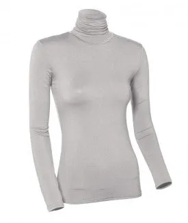 WOMENS NYLON/LYCRA LONG SLEEVE TURTLENECK