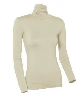 WOMENS NYLON/LYCRA LONG SLEEVE TURTLENECK